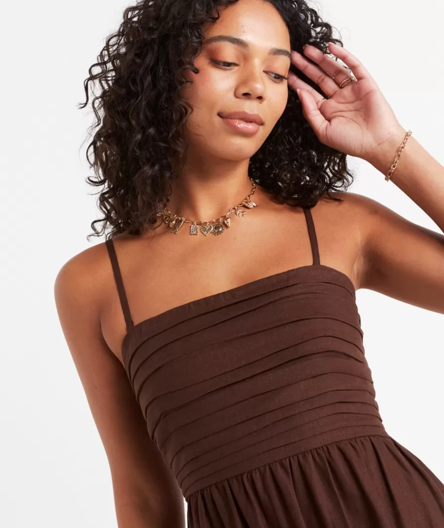 Sportsgirl Dresses | Linen<SHANA STRAPLESS MIDI DRESS