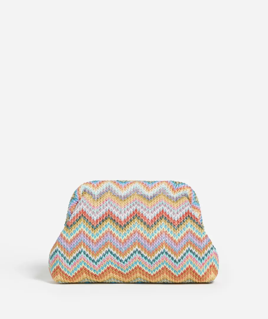 Sportsgirl Bags<SIENNA STRAW CLUTCH BAG