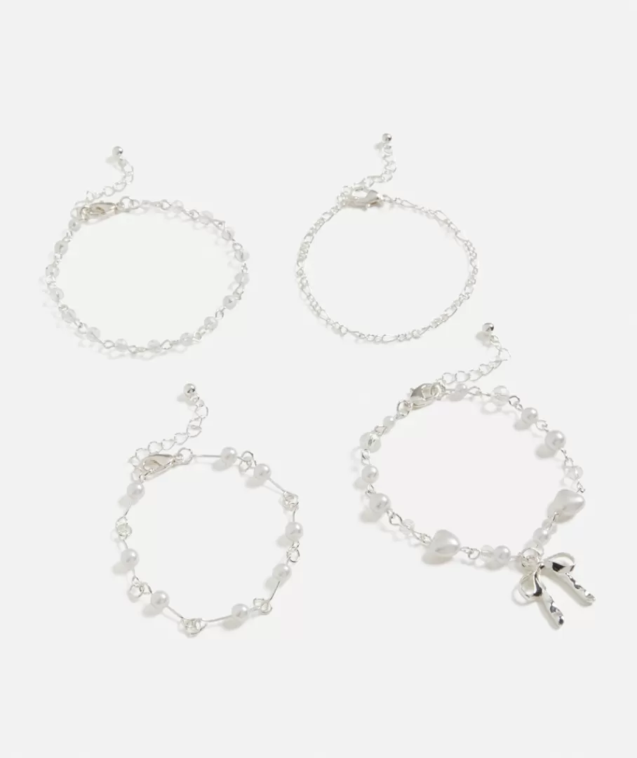 Sportsgirl Jewellery | Bracelets< BOW & PEARL BRACELET PACK