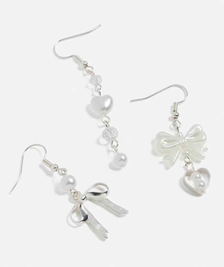 Sportsgirl Jewellery | Earrings< PEARL BOW DROP EARRING PACK