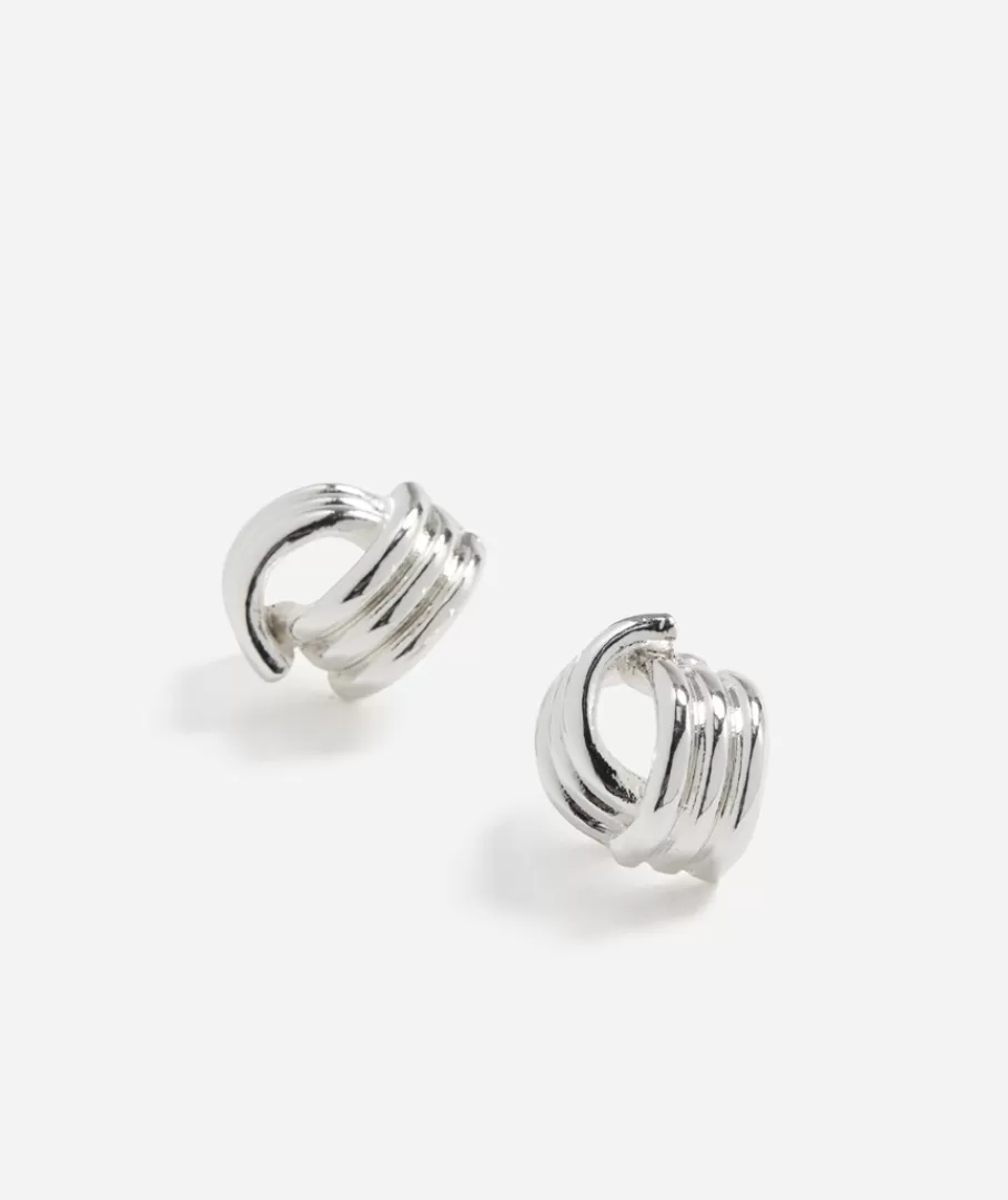 Sportsgirl Jewellery | Plated Jewellery< PLATED RIBBED EARRING