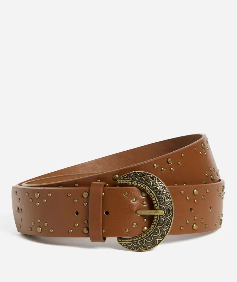 Sportsgirl Belts<STELLER ANTIQUE GOLD MOON BELT