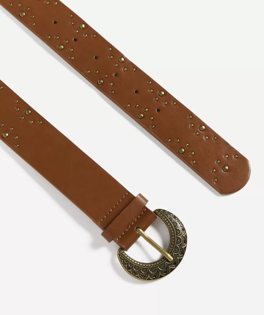 Sportsgirl Belts<STELLER ANTIQUE GOLD MOON BELT