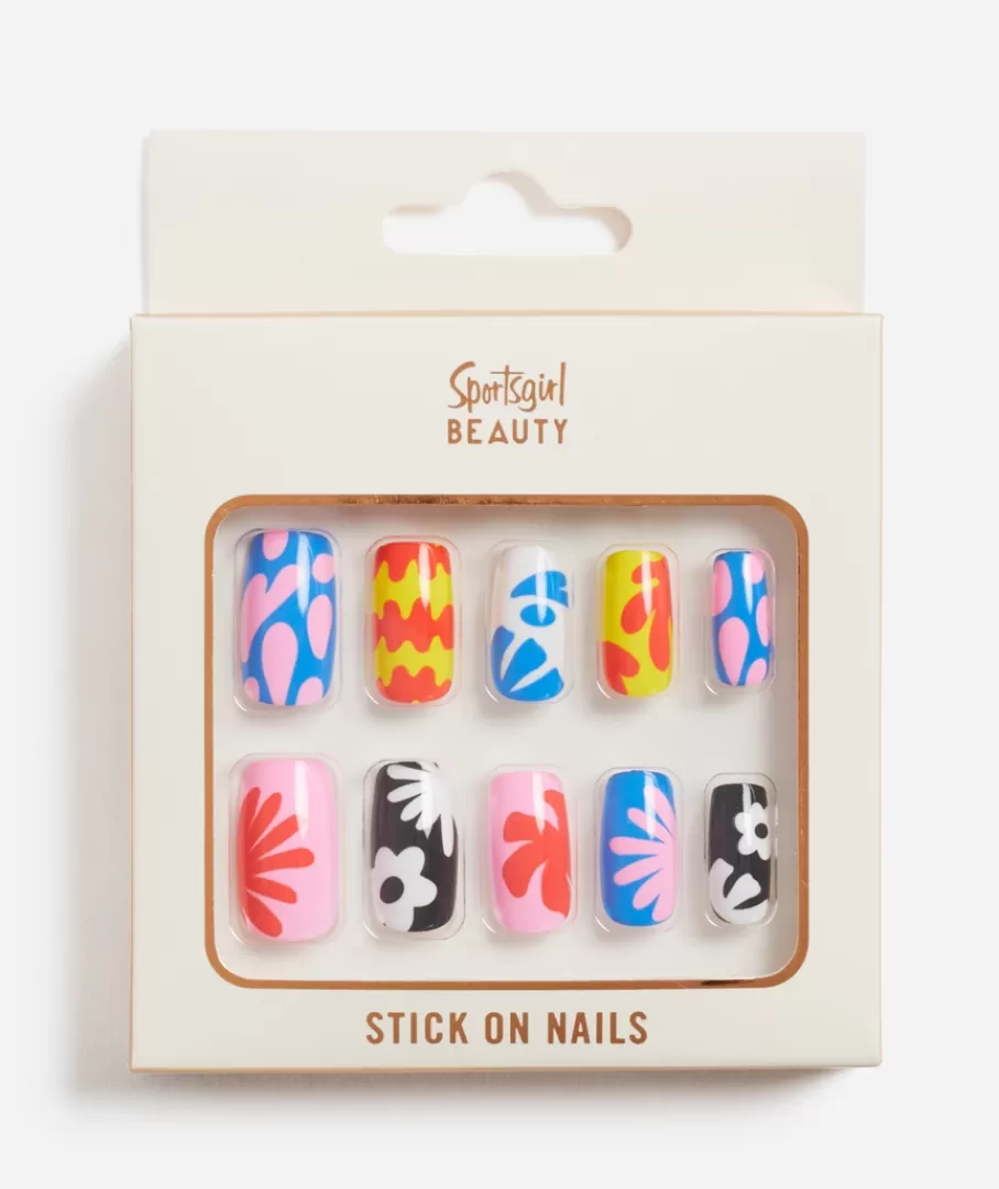 Sportsgirl Nails<STICK ON NAILS - SQUARE - COLOUR POP