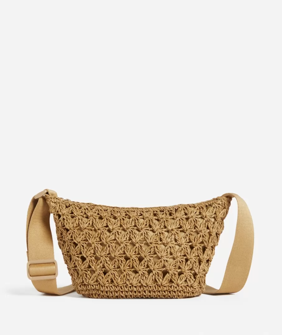 Sportsgirl Bags | Crossbody Bags<STRAW CRESCENT BAG