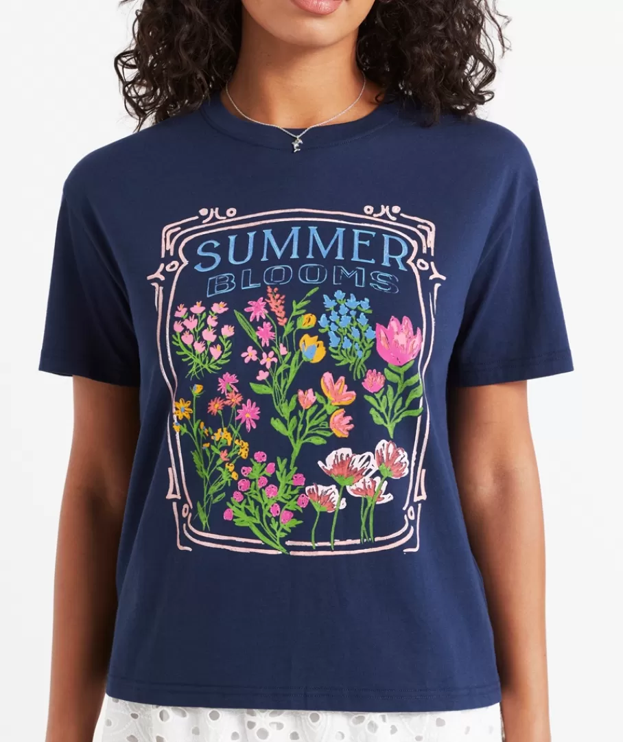 Sportsgirl T-Shirts | T-Shirts<SUMMER BLOOMS REGULAR GRAPHIC TSHIRT