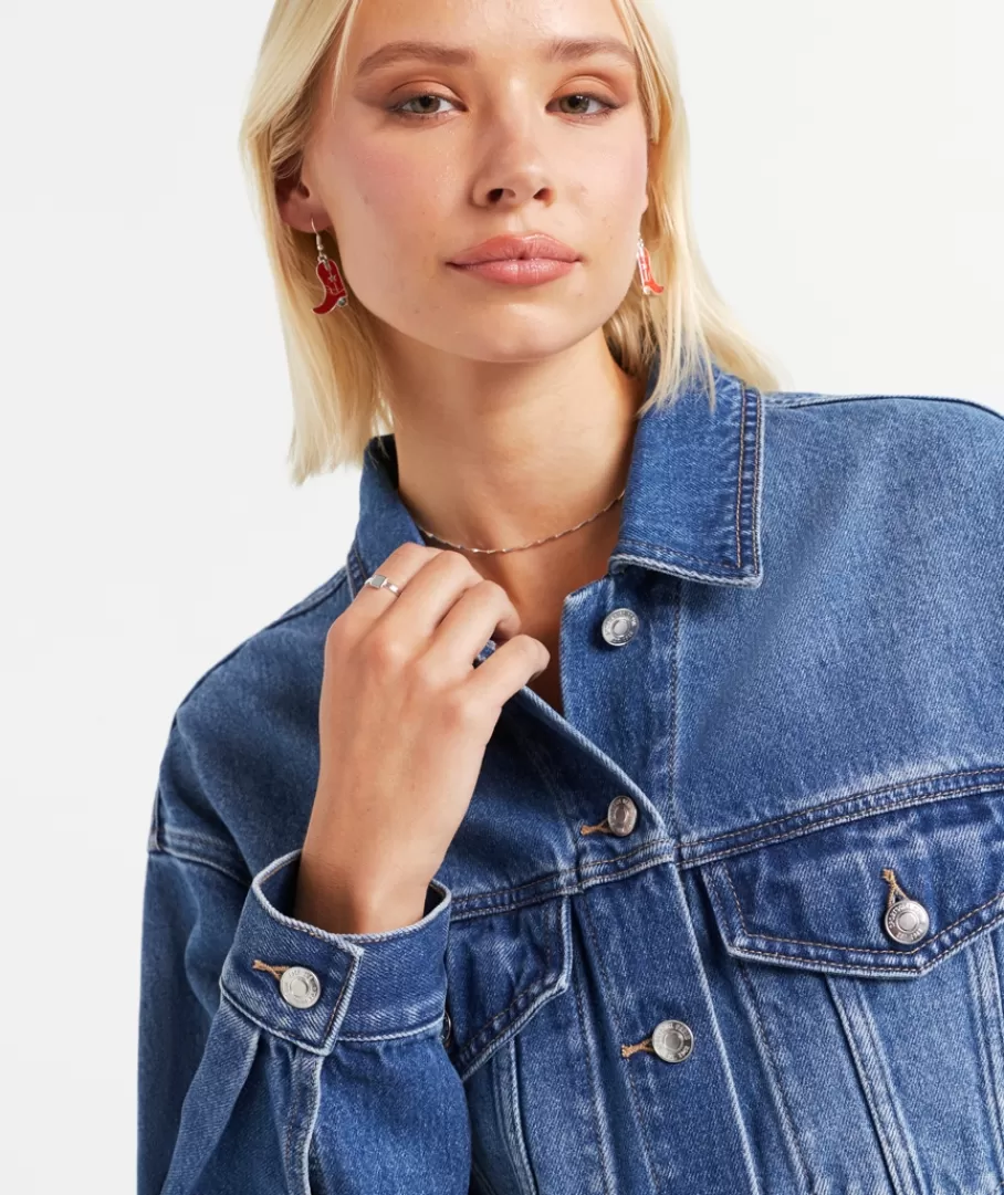 Sportsgirl Jackets & Blazers<THE BOXY DENIM JACKET