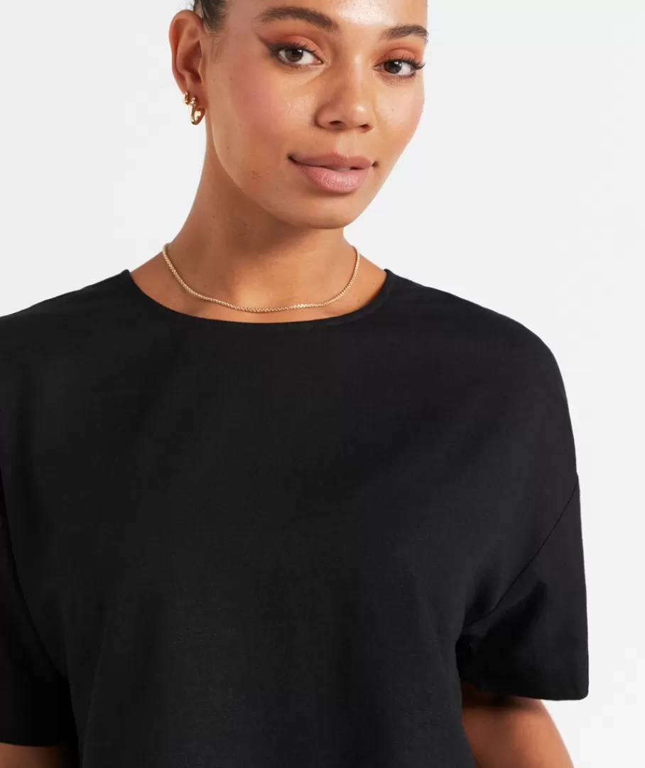 Sportsgirl Linen | Sets<THE EUROPEAN LINEN BLEND TEE