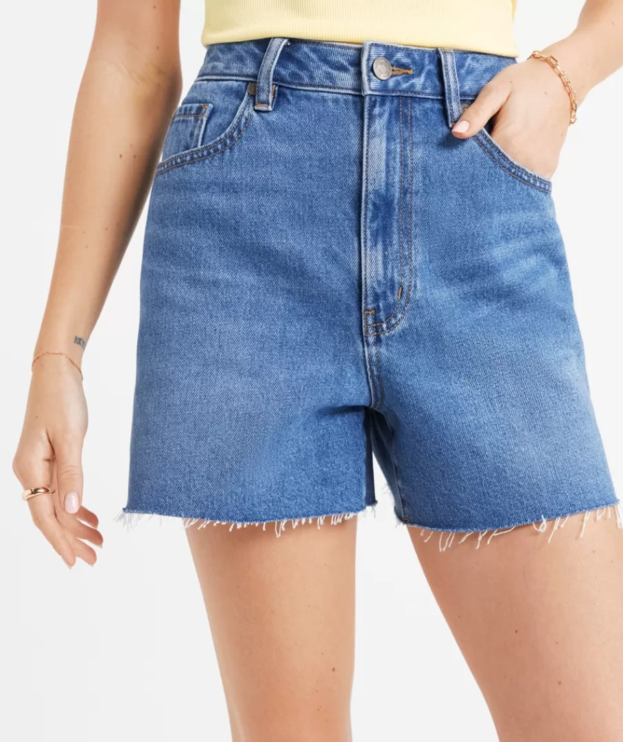 Sportsgirl Shorts | Shorts<THE HIGH RELAXED DENIM SHORT