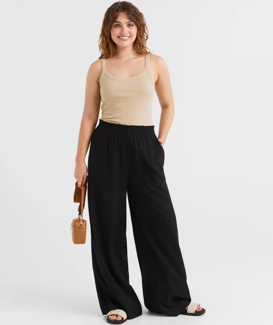 Sportsgirl Pants | Linen<THE LINEN BLEND WIDE LEG PANT