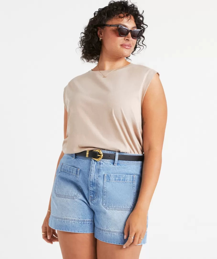 Sportsgirl Shorts | Shorts<THE PATCH POCKET DENIM SHORT