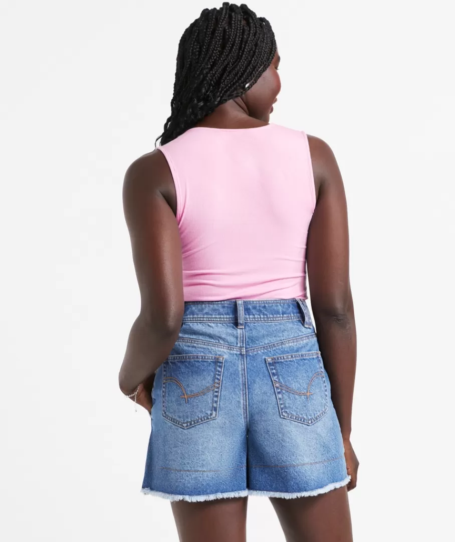 Sportsgirl Shorts | Shorts<THE SEAMED DENIM SHORT